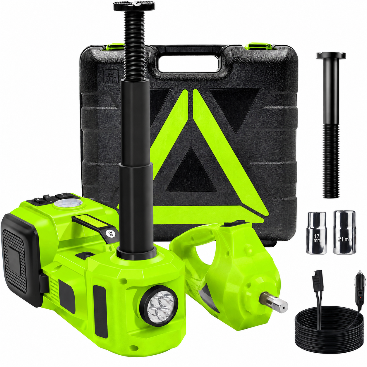 Gato Hidráulico Eléctrico 4 en 1, 5 Toneladas 12V - ALZAVIX™